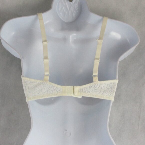 Wacoal Women's Halo Lace Molded Underwire Bra, Ivory Nude 5 Floral, 32D - Picture 3 of 8